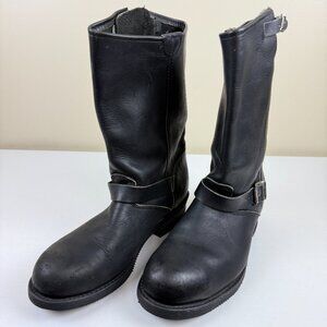 Vintage Double H Steel Engineer Buckle Boots